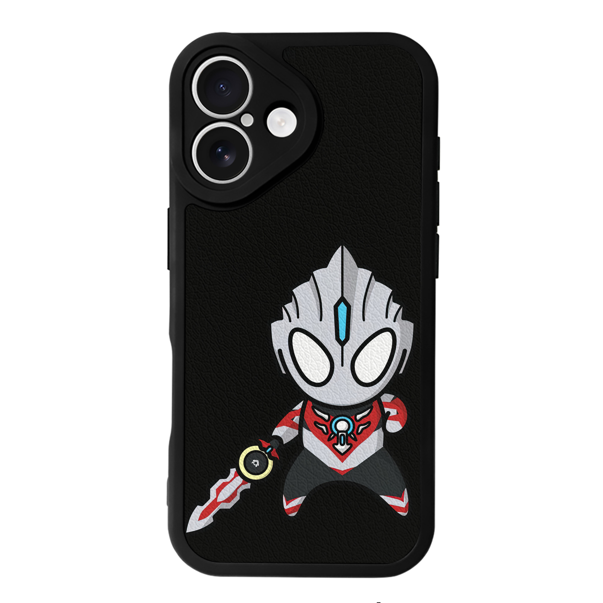 （画像用） ウルトラマン Ultraman 【iPhone 16シリーズ対応】シリコンスマホケース（レザー調） 材質：シリコン